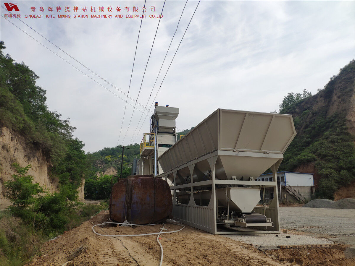 青島輝特機(jī)械 HZM75免基礎(chǔ)攪拌站模塊化設(shè)計，安裝快捷