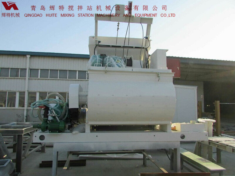 JS750攪拌臂采用偏心式設(shè)計，延長使用壽命，青島輝特機械